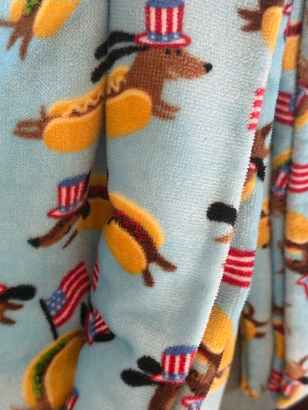 Dachshund patriotic kitchen towels Hotdog Wiener 2/set July 4 ready🇺🇸